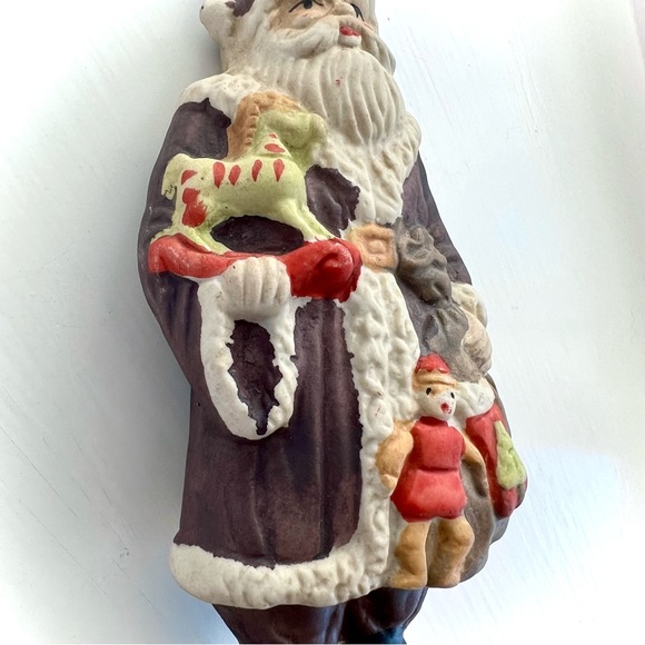 Old Fashioned Santa Claus Porcelain Figurine England 1905 Christmas Holiday Gift - Picture 5 of 13